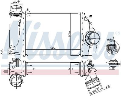 Intercooler, inlaatluchtkoeler 961266