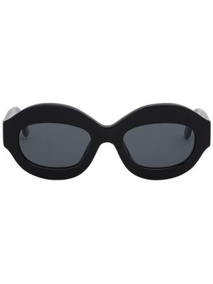 Marni lunettes de soleil à monture ronde - Noir