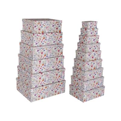 Set decoratieve dozen Versa Karton Blommor (15 Onderdelen)