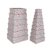 Set decoratieve dozen Versa Karton Blommor (15 Onderdelen)