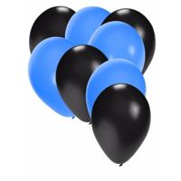 Feestartikelen Ballonnen zwart/blauw