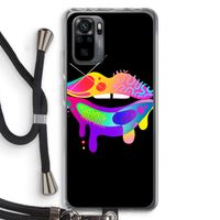 Lip Palette: Xiaomi Redmi Note 10 Pro Transparant Hoesje met koord