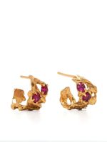 LOVENESS LEE boucles d'oreilles Dila serties de rubis LOVENESS LEE boucles d'oreilles Dila serties de rubis