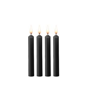 Teasing Wax Candles - Parafin - 4-pack - Black