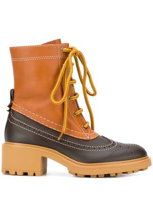 Chloé bottines Franne - Marron