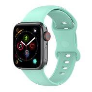 Siliconen sportbandje - Mint Groen - Maat: M/L - Geschikt voor Apple Watch 44mm / 45mm / 46mm / 49mm Siliconen sportbandje - Mint Groen - Maat: M/L - Geschikt voor Apple Watch 44mm / 45mm / 46mm / 49mm