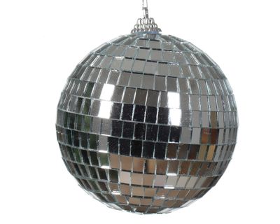 Kerstballen foam d10l10 cm zilver kerst - Decoris