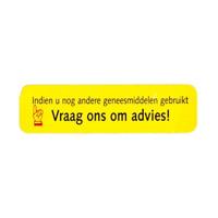 Spruyt Hillen Zelfzorgsignaal sticker geel -Indien..vraag advies Spruyt Hillen Zelfzorgsignaal sticker geel -Indien..vraag advies