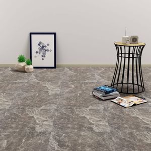VidaXL Vloerplanken zelfklevend 5,11 m² pvc zwart marmer