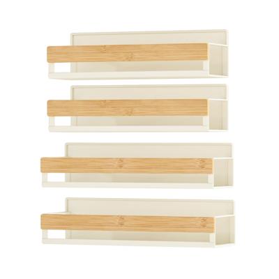 Magnetisch kruidenrek eenvoudig te plaatsen zonder boren, Crème-wit-Natuurbeige