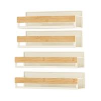 Magnetisch kruidenrek eenvoudig te plaatsen zonder boren, Crème-wit-Natuurbeige