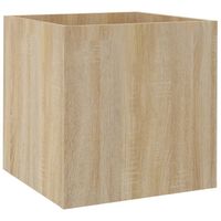 vidaXL Plantenbak 40x40x40 cm bewerkt hout sonoma eiken - thumbnail