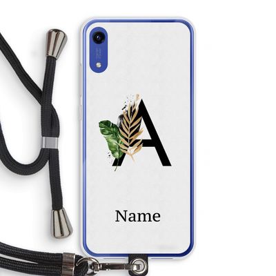 Charcoal Flora: Honor Play 8A Transparant Hoesje met koord