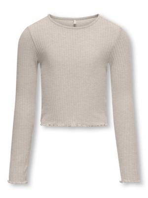 Kids ONLY winter top meisjes - grijs - KogNella - stretch fit, longsleeve