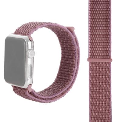 Eenvoudige mode nylon horlogebandje voor Apple Watch serie & 40mm/3 & 2 & 1 38mm met Magic stick (paars)