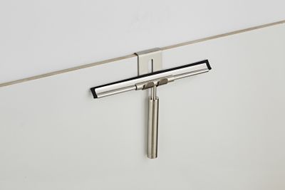 Handwisser SaniClear Inox | Incl.Haakje | Messing | Rond | RVS look