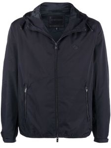 Emporio Armani veste légère zippée à patch logo - Bleu