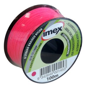 IMEX Metselkoord 100M Fluorescerend - roze - 018-SL100P 018-SL100P