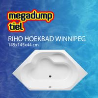 Hoekbad Winnipeg 145X145X44 cm Wit Riho