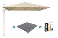 Platinum Challenger Premium T2 3x3 m Champagne Sandstone - met voet en hoes