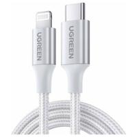 UGREEN 70523 USB-kabel USB-C stekker, Apple Lightning stekker 1 m Zilver