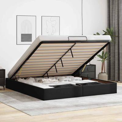 Bedframe zonder matras 180x200 cm kunstleer zwart