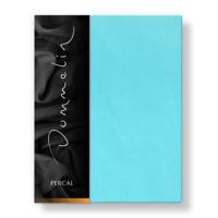 Dommelin Dommelin Hoeslaken Uni Percal 200TC 569 Aquamarijn 90x200/30