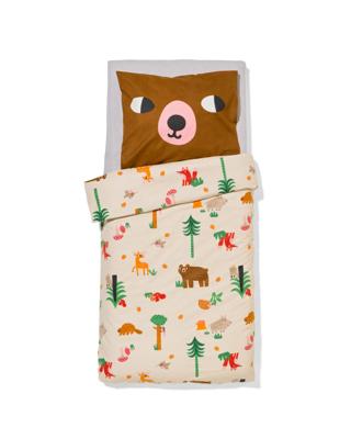HEMA Peuterdekbedovertrek 120x150cm flanel bosdieren (multi)