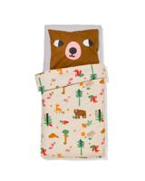 HEMA Peuterdekbedovertrek 120x150cm flanel bosdieren (multi)
