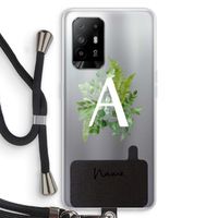 Green Brush: Oppo A95 5G Transparant Hoesje met koord