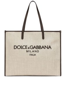 Dolce & Gabbana sac cabas Milano à logo brodé - Tons neutres