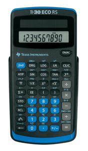 Texas Instruments TI-30 ECO RS calculator Pocket Wetenschappelijke rekenmachine Zwart