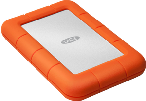 LaCie Rugged USB-C externe harde schijf 1000 GB Oranje, Zilver