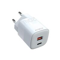 Celly Wall Charger 1 USB-A / 1 USB-C, 20W, wit Celly Wall Charger 1 USB-A / 1 USB-C, 20W, wit