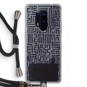 Moroccan Print: OnePlus 8 Pro Transparant Hoesje met koord