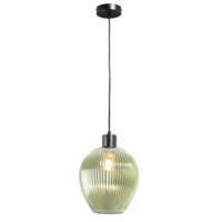 Leen Bakker - Hanglamp Jolien - Ø22x120 Cm - Metaal/Glas - Groen
