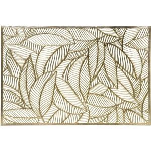 Gouden bladeren placemat 30 x 45 cm rechthoek