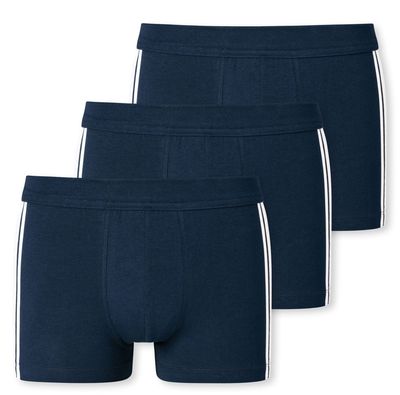 Schiesser Boxershorts 95/5 met zachte band blauw