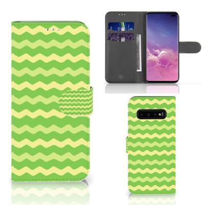 Samsung Galaxy S10 Plus | Telefoon Hoesje | Waves Green