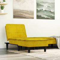 Chaise longue fluweel geel Chaise longue fluweel geel