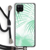 Palmbladeren: Samsung Galaxy A12 Transparant Hoesje met koord Palmbladeren: Samsung Galaxy A12 Transparant Hoesje met koord