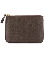 Comme Des Garçons Wallet porte-monnaie "Embossed Logo" - Marron - thumbnail