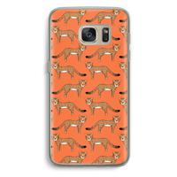 Cheetah: Samsung Galaxy S7 Transparant Hoesje - thumbnail
