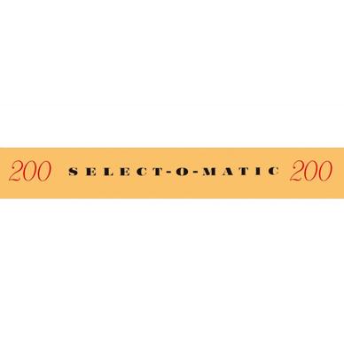 Seeburg KD200 Top Sticker