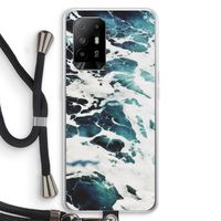 Golven: Oppo A94 5G Transparant Hoesje met koord