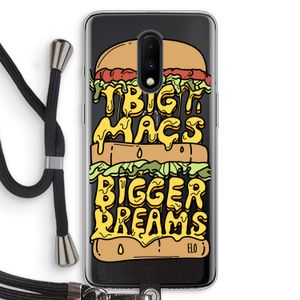 Big Macs Bigger Dreams: OnePlus 7 Transparant Hoesje met koord