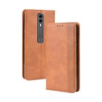 Magnetische Buckle retro Crazy Horse textuur horizontale Flip lederen case voor Vodafone Smart V10 (VFD730) met houder & kaartsleuven & fotolijstjes