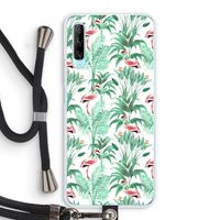 Flamingo bladeren: Huawei P Smart Pro Transparant Hoesje met koord