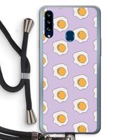 Bacon to my eggs #1: Samsung Galaxy A20s Transparant Hoesje met koord