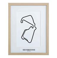 Formule 1 Circuit Silverstone 3D Print - Hout Formule 1 Circuit Silverstone 3D Print - Hout
